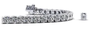 Ultimate Tennis Bracelet with Side Stones Lab-Grown Diamond  with 6.96 ct.(finished) 1.3mm, 3mm