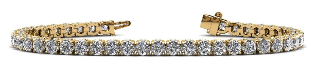 Ultimate Tennis Bracelet with Side Stones Lab-Grown Diamond  with 6.96 ct.(finished) 1.3mm, 3mm