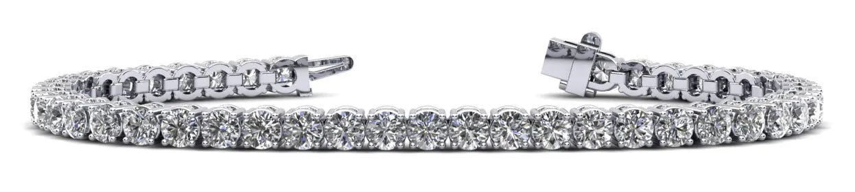 Ultimate Tennis Bracelet with Side Stones Lab-Grown Diamond  with 6.96 ct.(finished) 1.3mm, 3mm