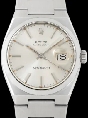 *Unpolished* 1979 Rolex Oysterquartz Datejust (Ref. 17000) Silver Dial