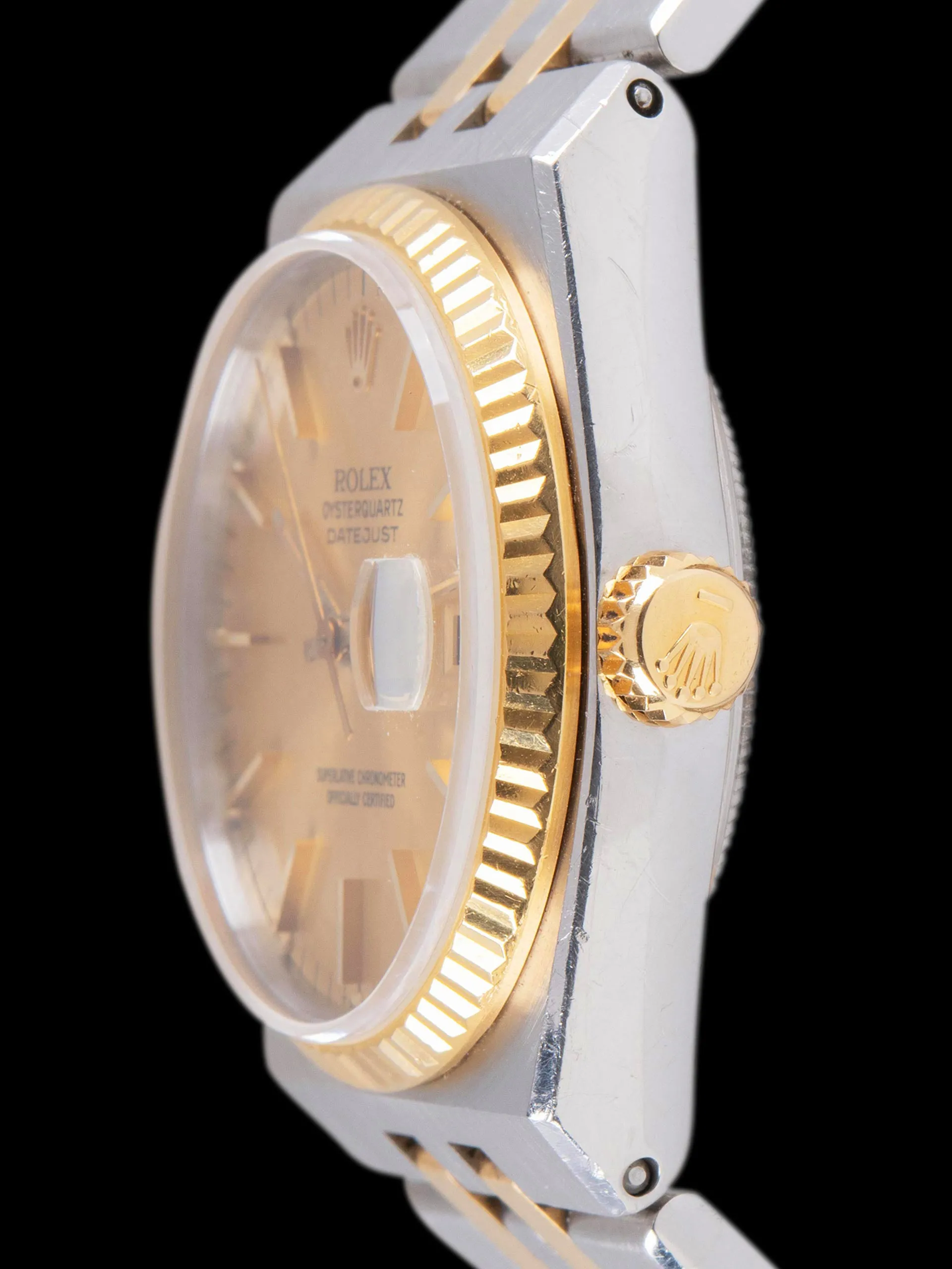*Unpolished* 1984 Rolex Two-Tone Oysterquartz Datejust (Ref. 17013) Champagne Dial