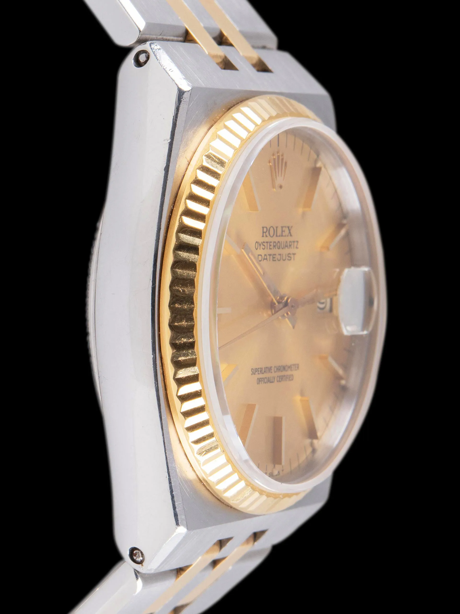 *Unpolished* 1984 Rolex Two-Tone Oysterquartz Datejust (Ref. 17013) Champagne Dial