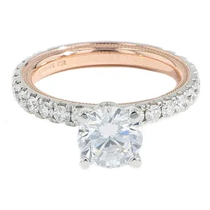 Verragio Two-Tone Pave Diamond Engagement Ring