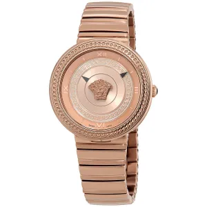 Versace V-Metal Icon Rose Dial Ladies Watch VLC14 0017