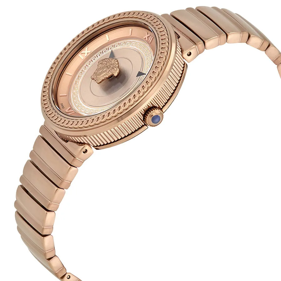 Versace V-Metal Icon Rose Dial Ladies Watch VLC14 0017