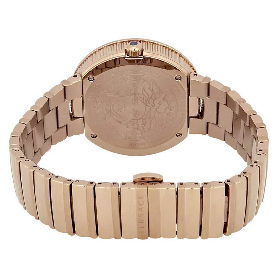 Versace V-Metal Icon Rose Dial Ladies Watch VLC14 0017