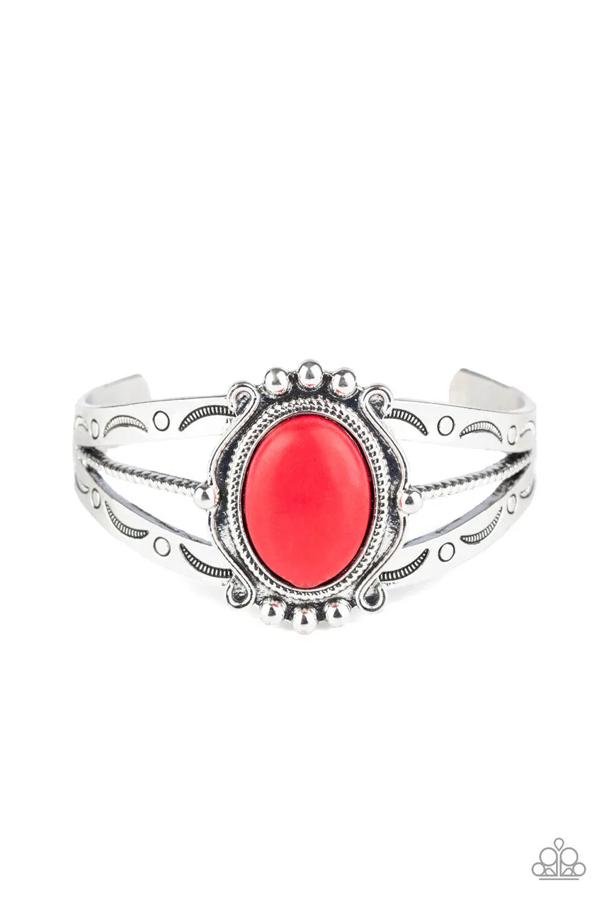 Very TERRA-torial Red Paparazzi Bracelet