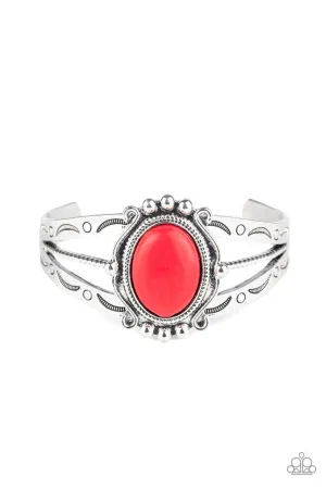 Very TERRA-torial Red Paparazzi Bracelet