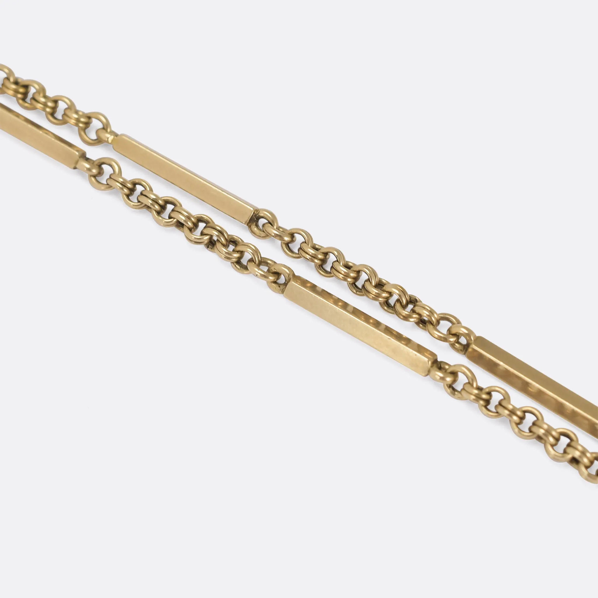Victorian Fancy-Link Guard Chain, 57"
