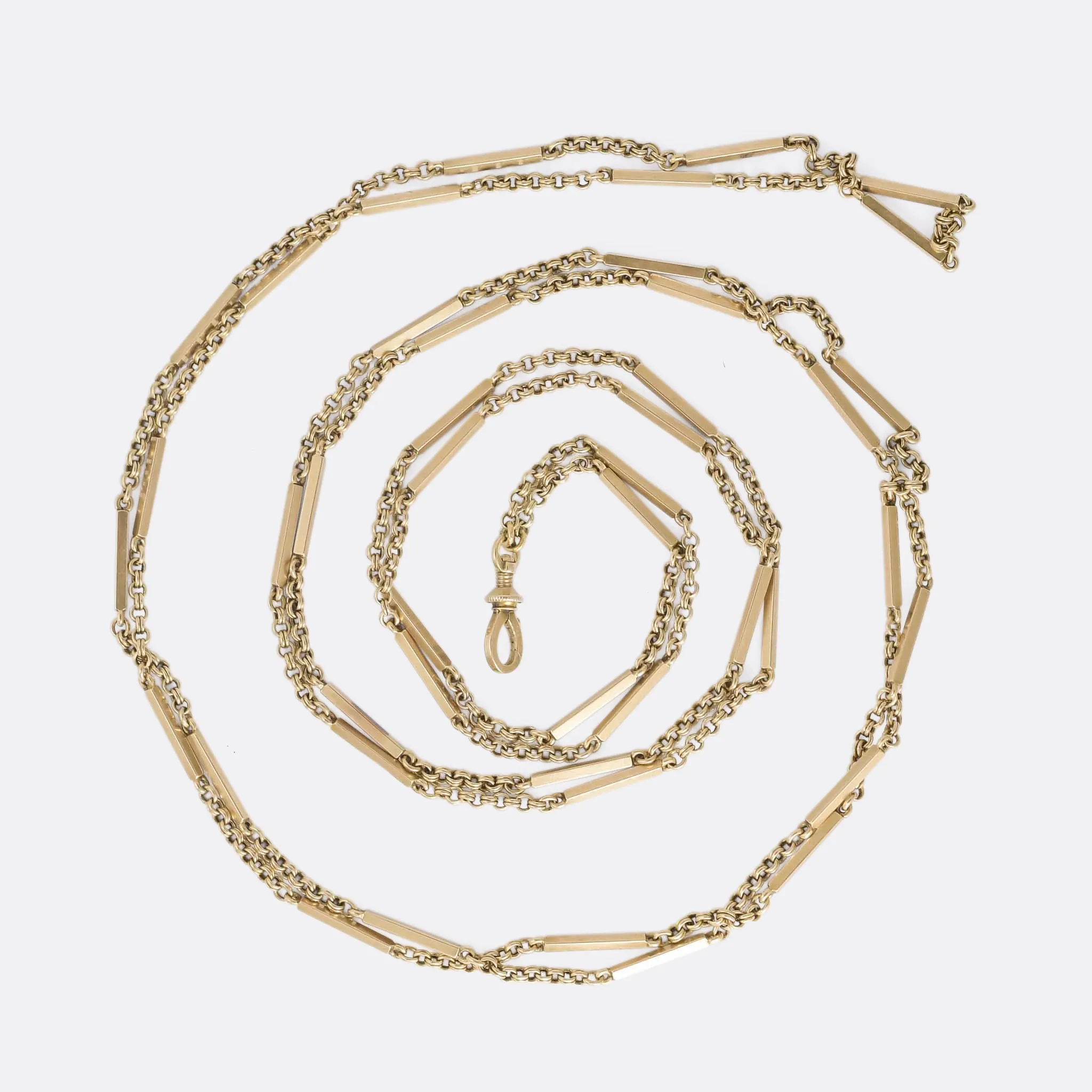 Victorian Fancy-Link Guard Chain, 57"