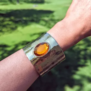 Vintage - Orange and Gold Cuff