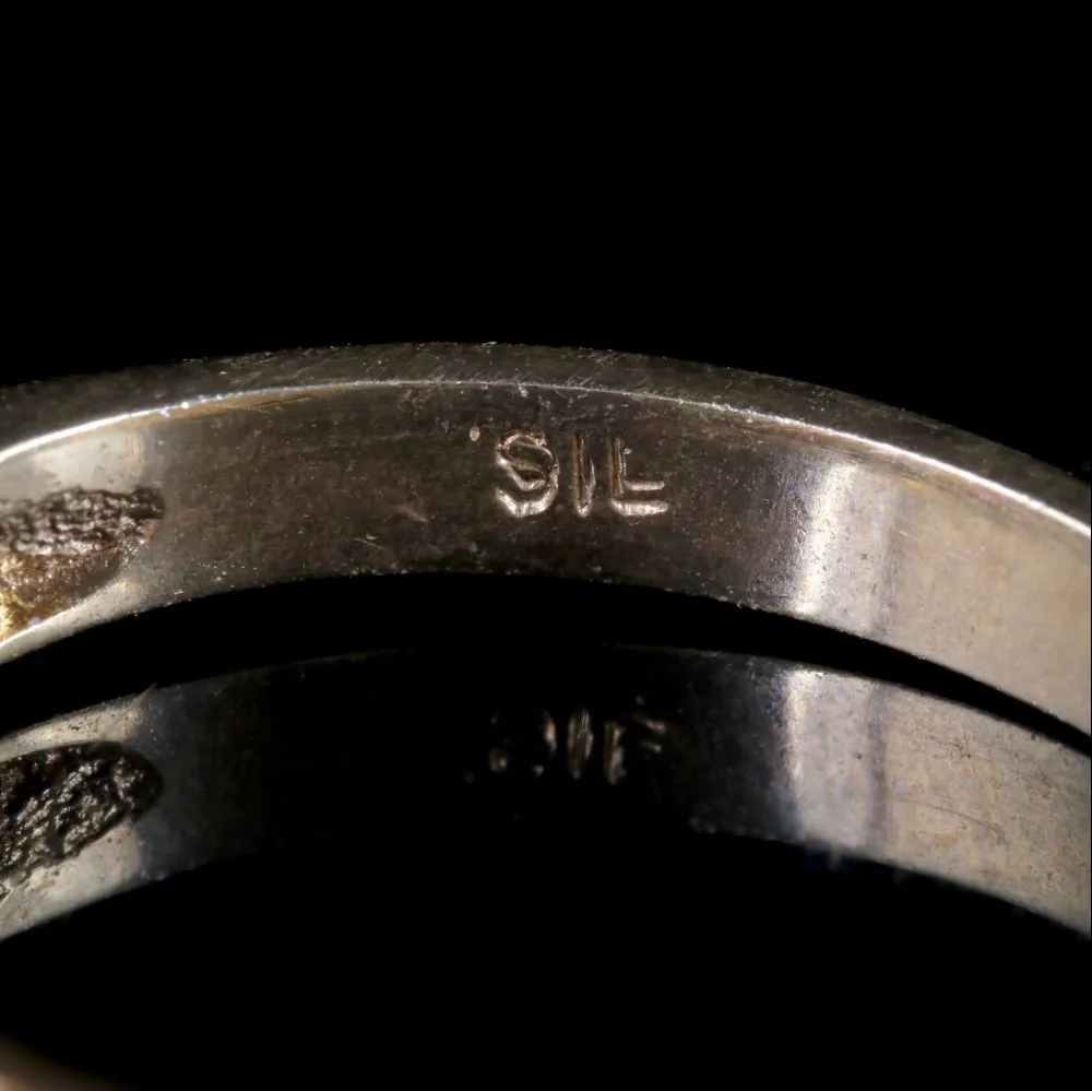 Vintage Regards Ring 18Ct Gold On Silver