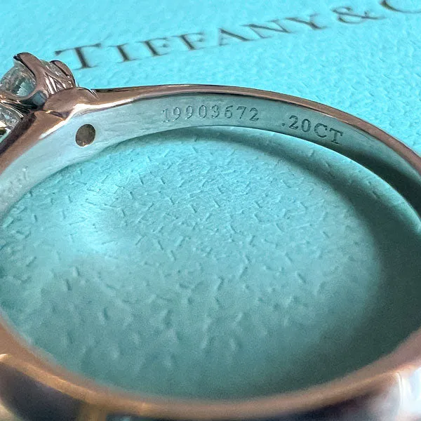 Vintage Tiffany & Co Solitaire Engagement Ring, RBC 0.20ct.