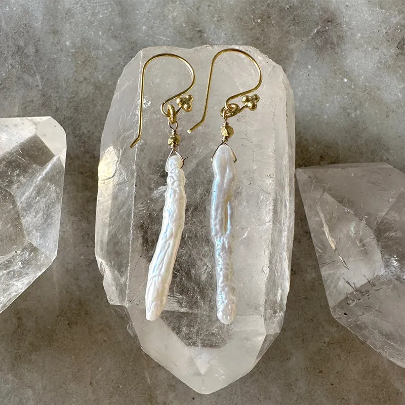 Vita Freshwater Pearl Drop Earrings