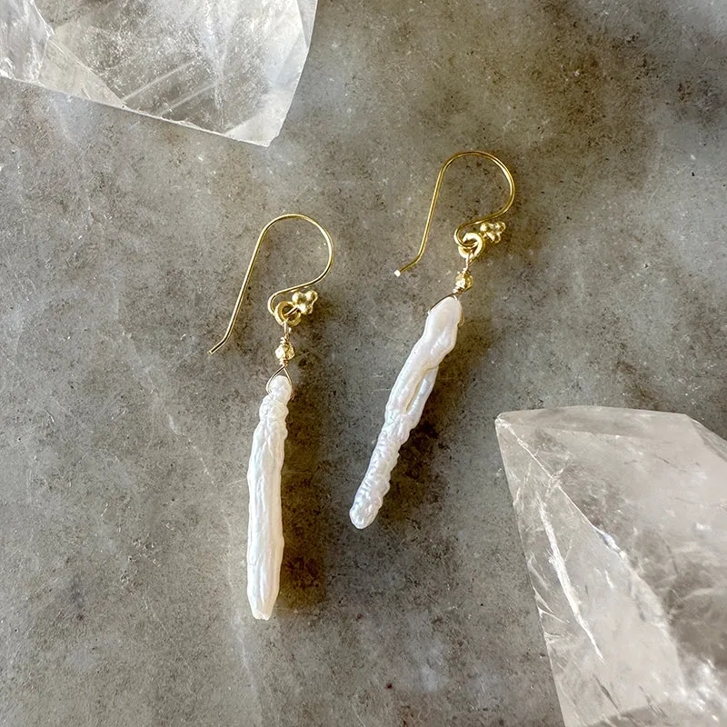 Vita Freshwater Pearl Drop Earrings