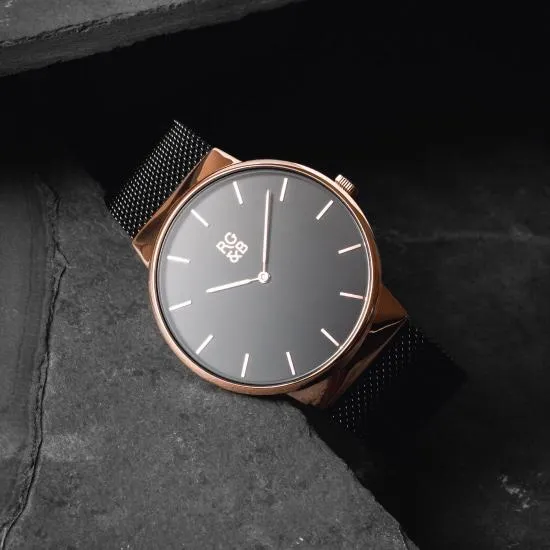 WATCHES V1 - Minimal RoseGold & Black