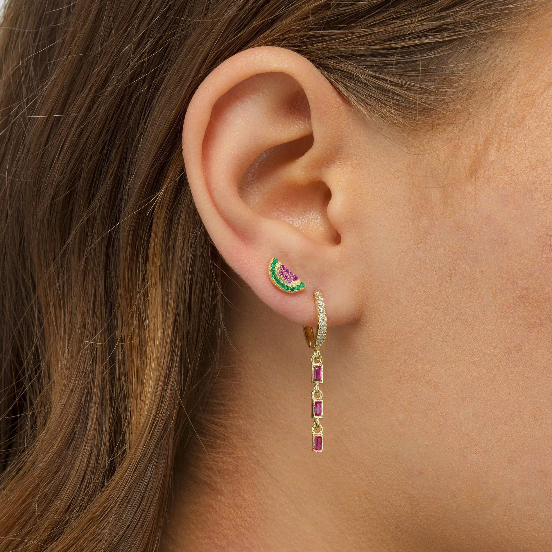 Watermelon Stud Earring