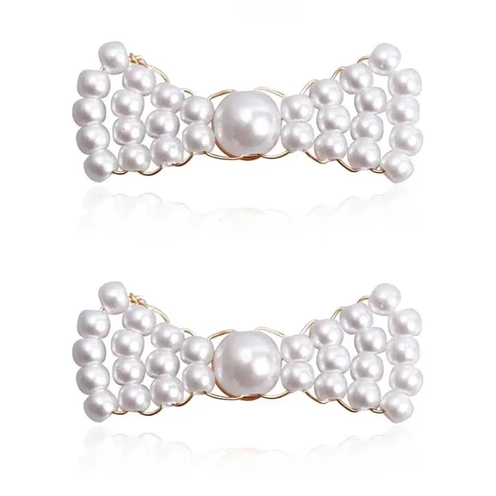 Wella Pearl Bowknot Stud Earrings