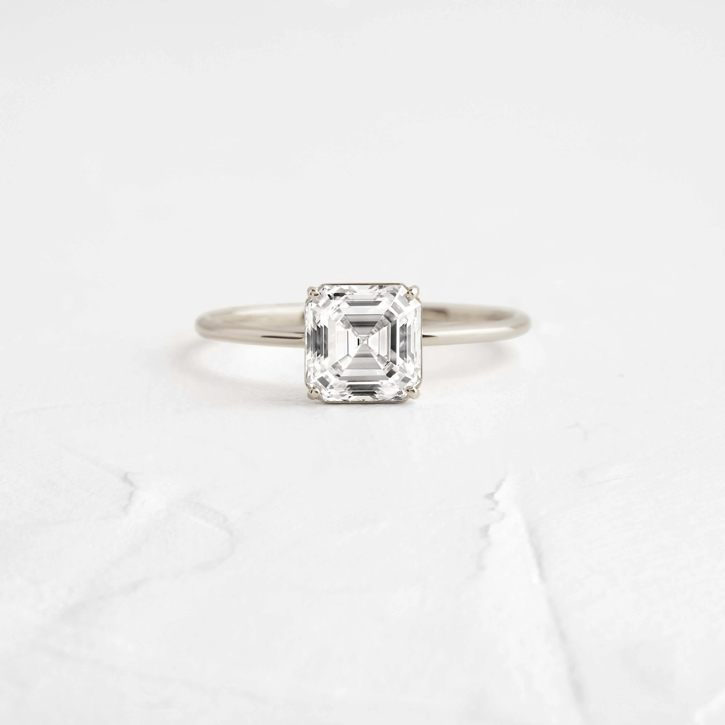 Whisper Ring, Asscher Cut