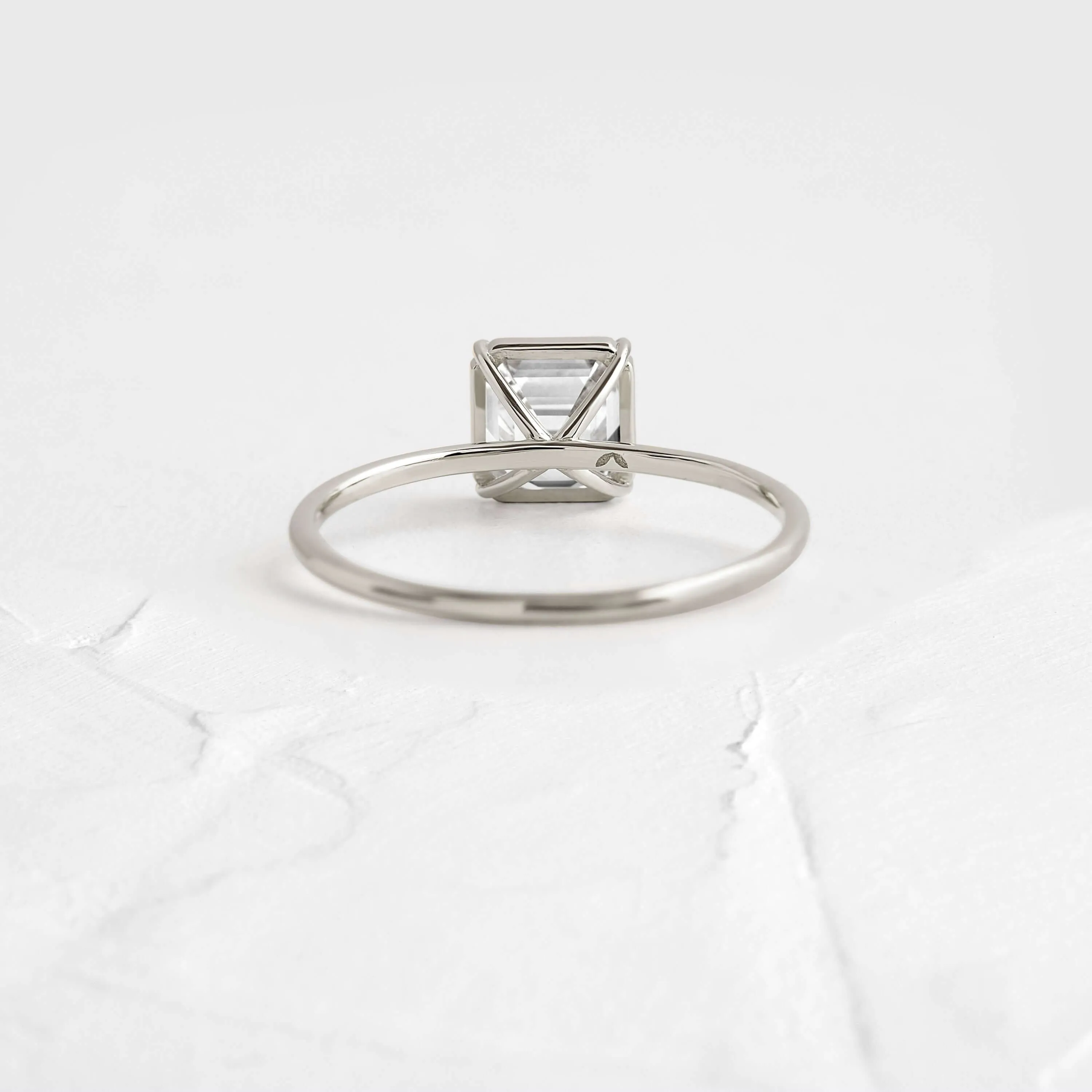 Whisper Ring, Asscher Cut