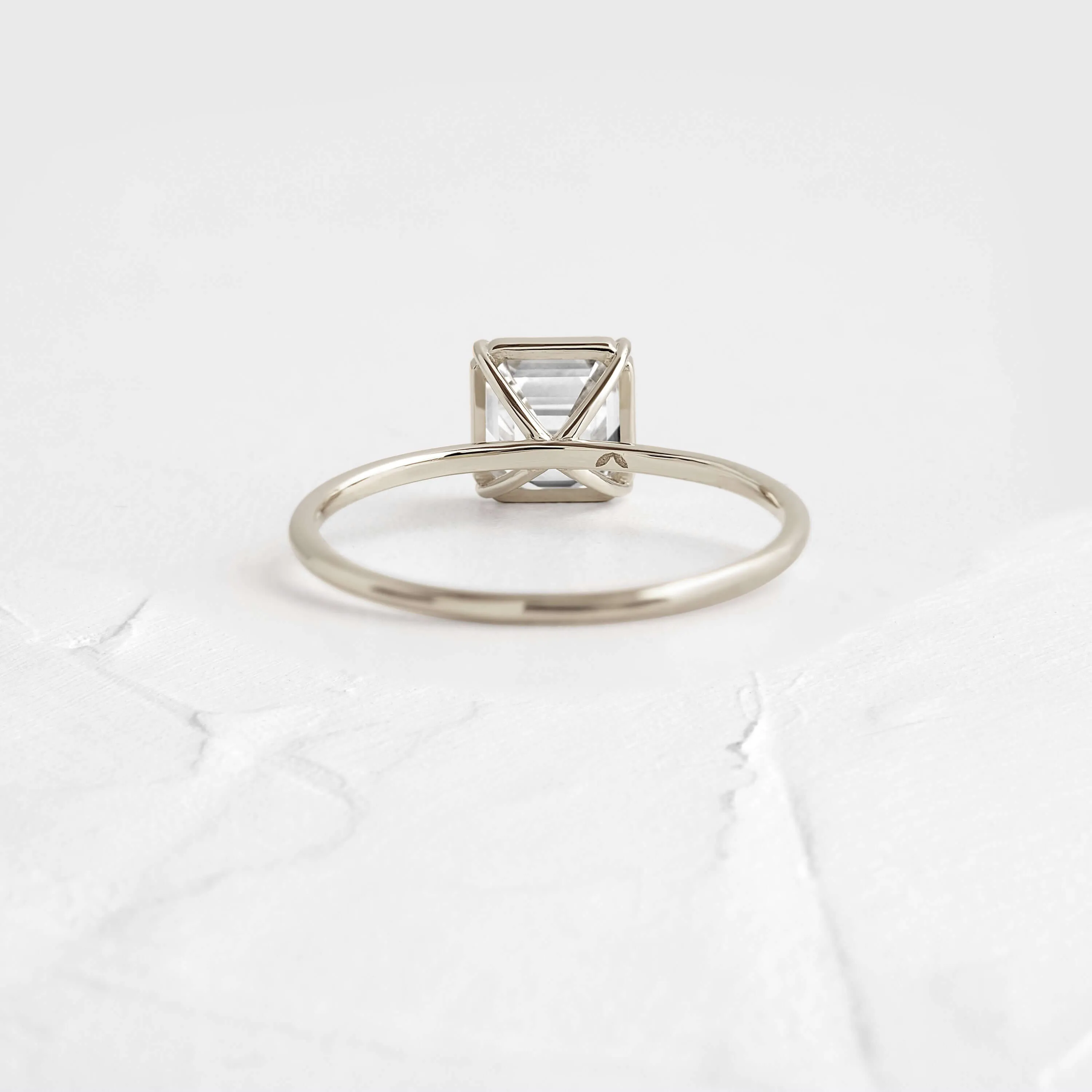 Whisper Ring, Asscher Cut