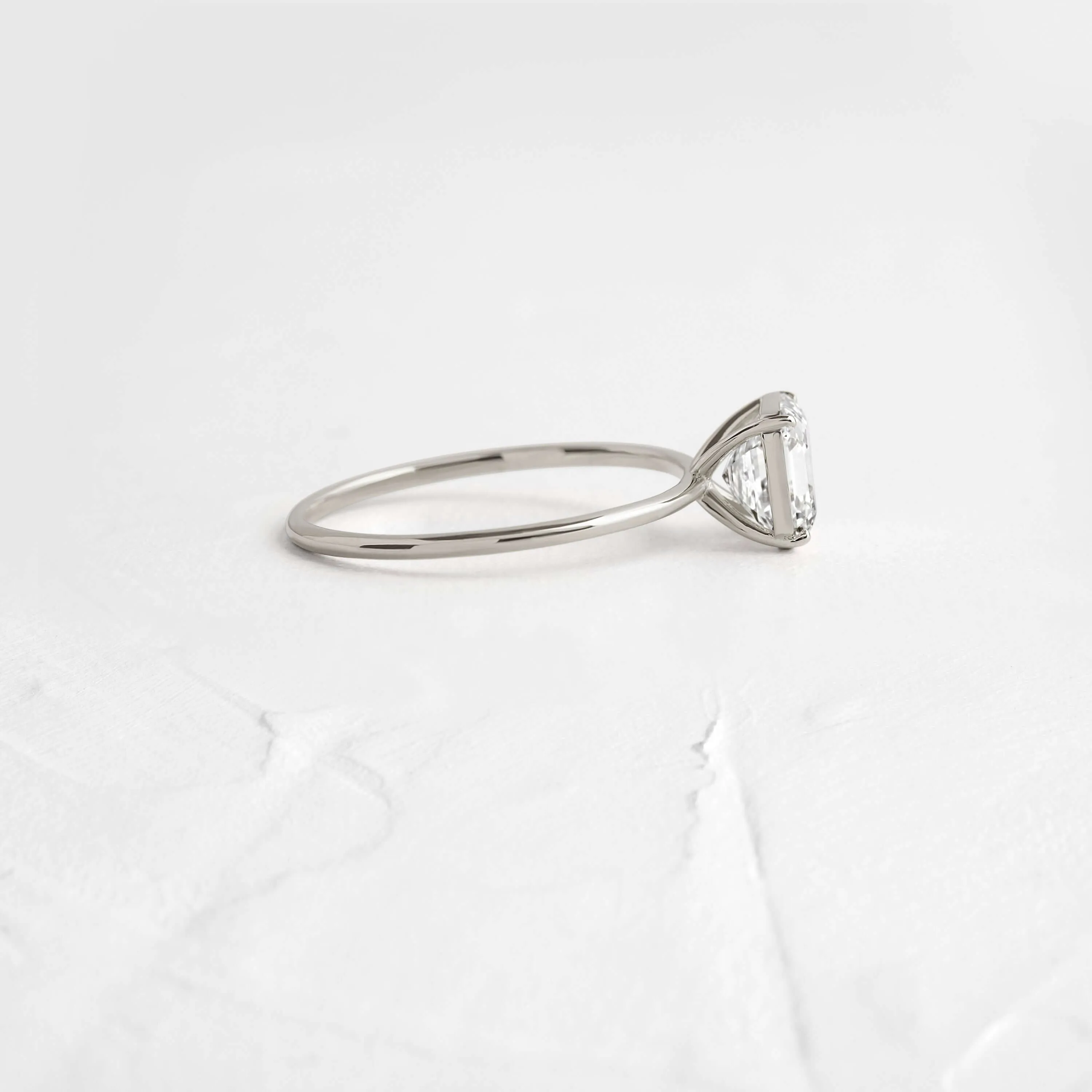 Whisper Ring, Asscher Cut