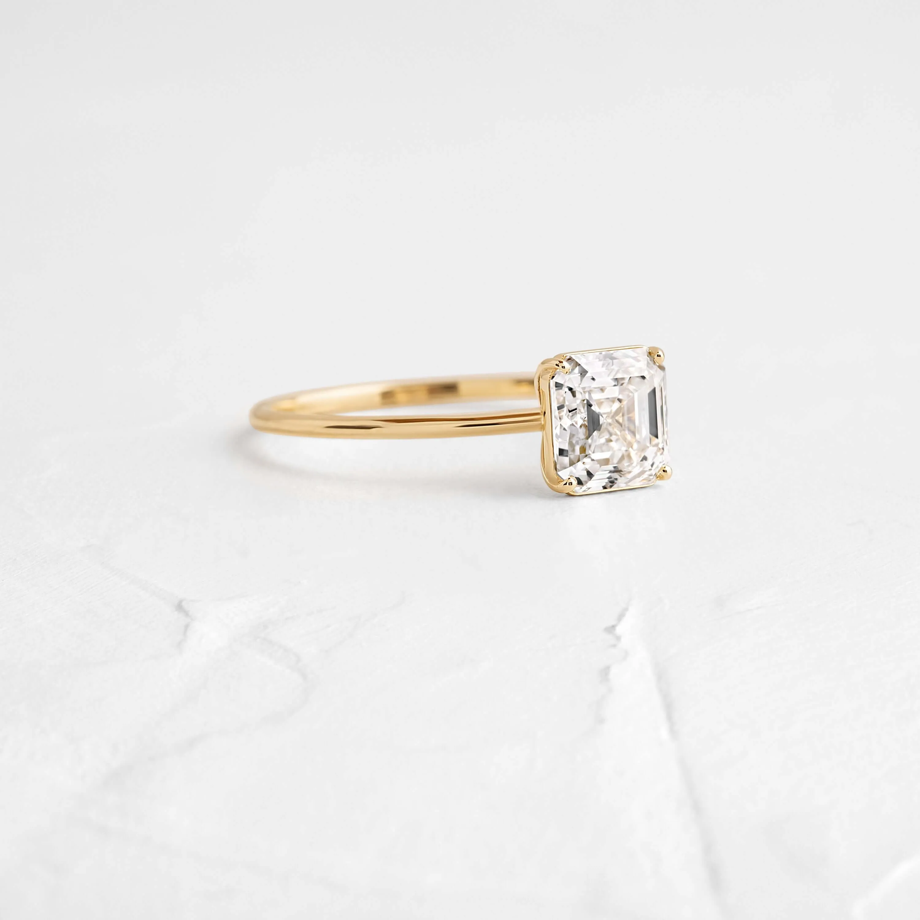 Whisper Ring, Asscher Cut