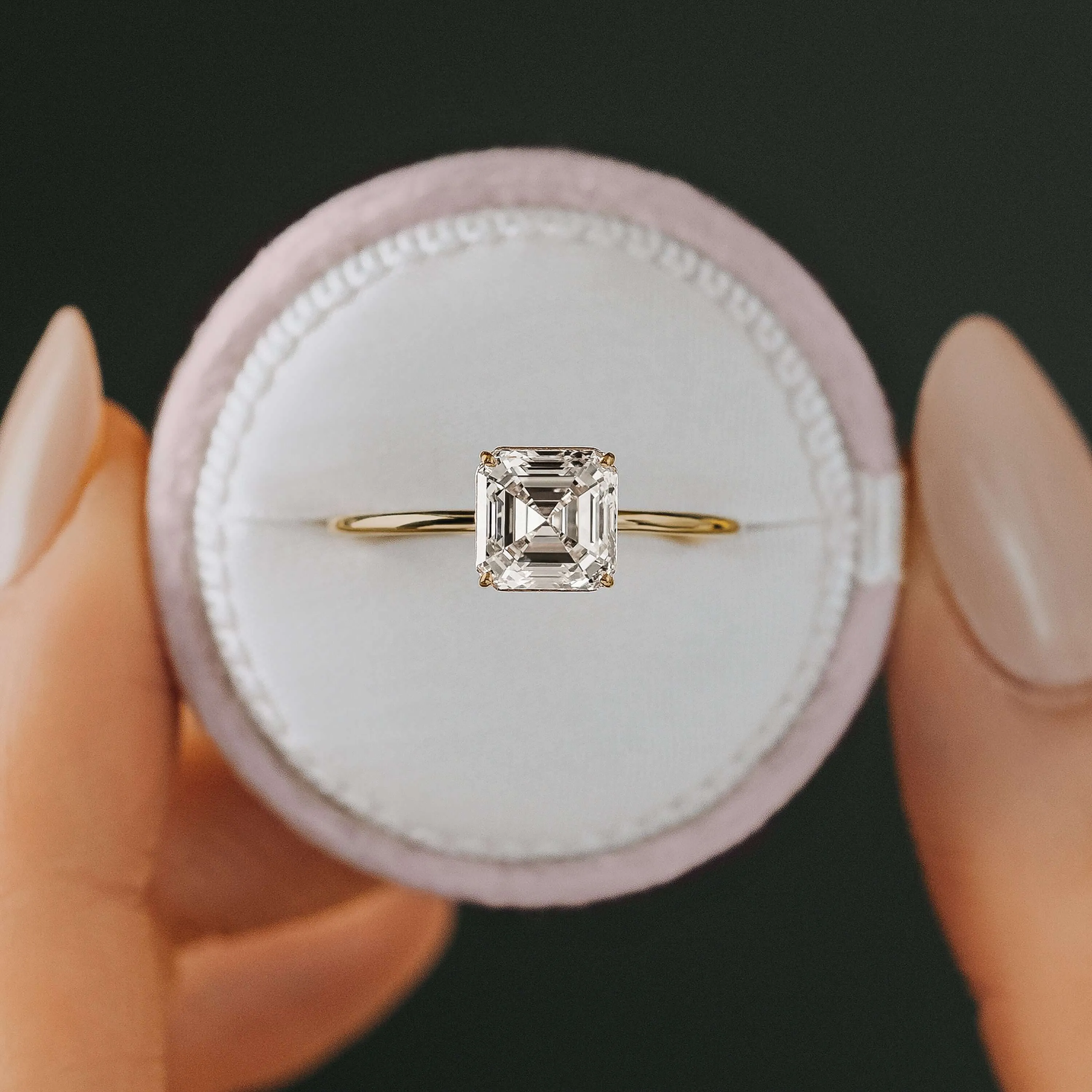 Whisper Ring, Asscher Cut