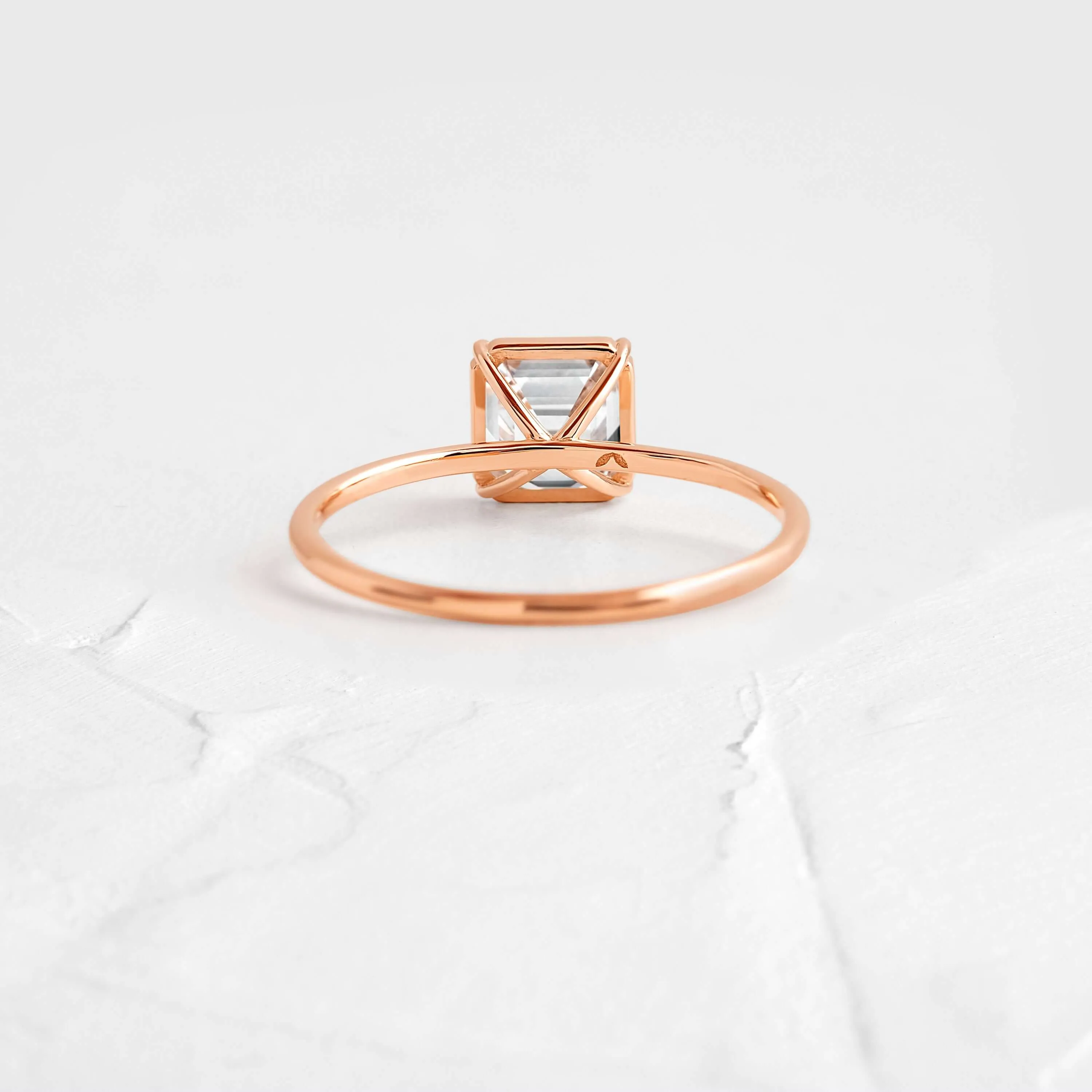 Whisper Ring, Asscher Cut