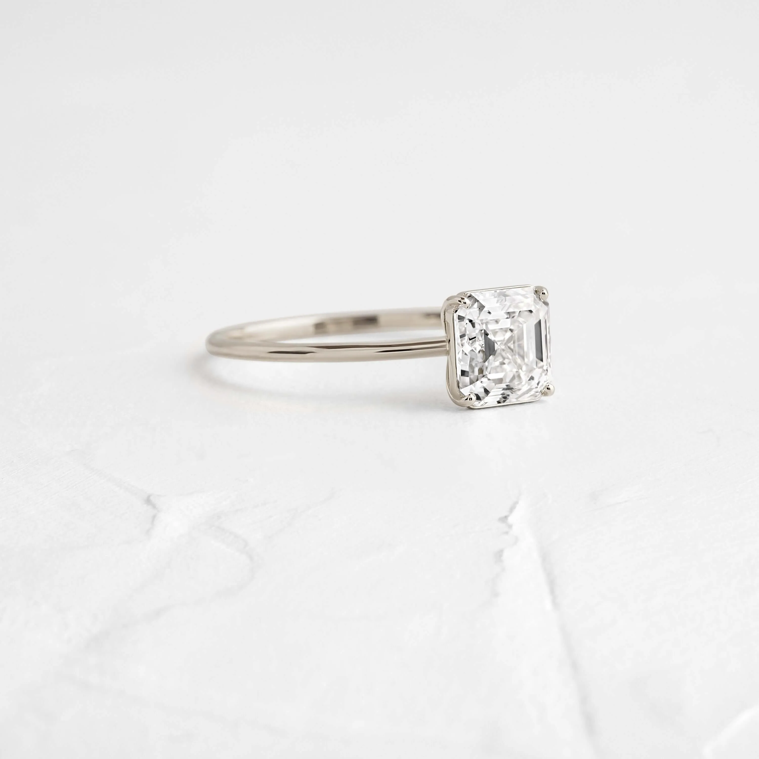 Whisper Ring, Asscher Cut