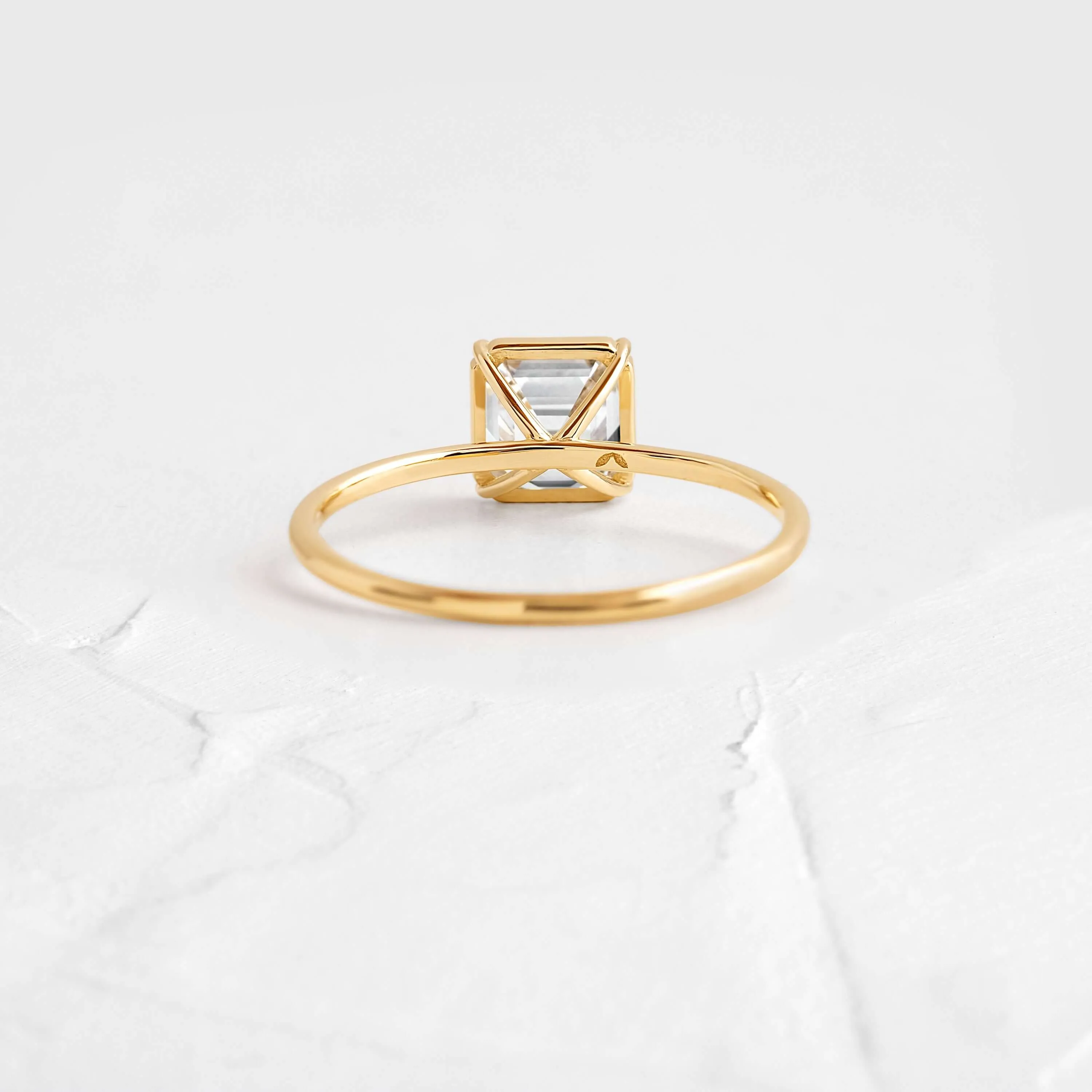 Whisper Ring, Asscher Cut