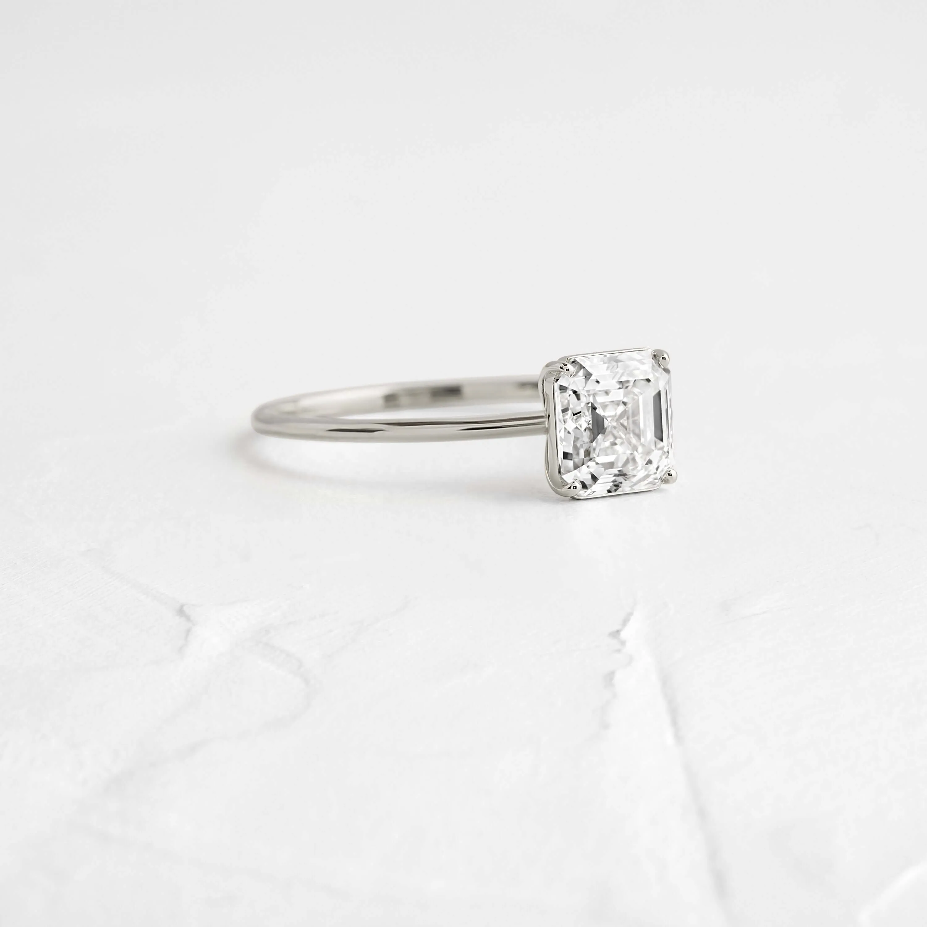 Whisper Ring, Asscher Cut