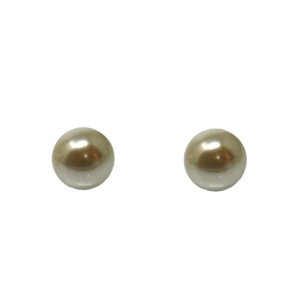 White Shell pearl studs