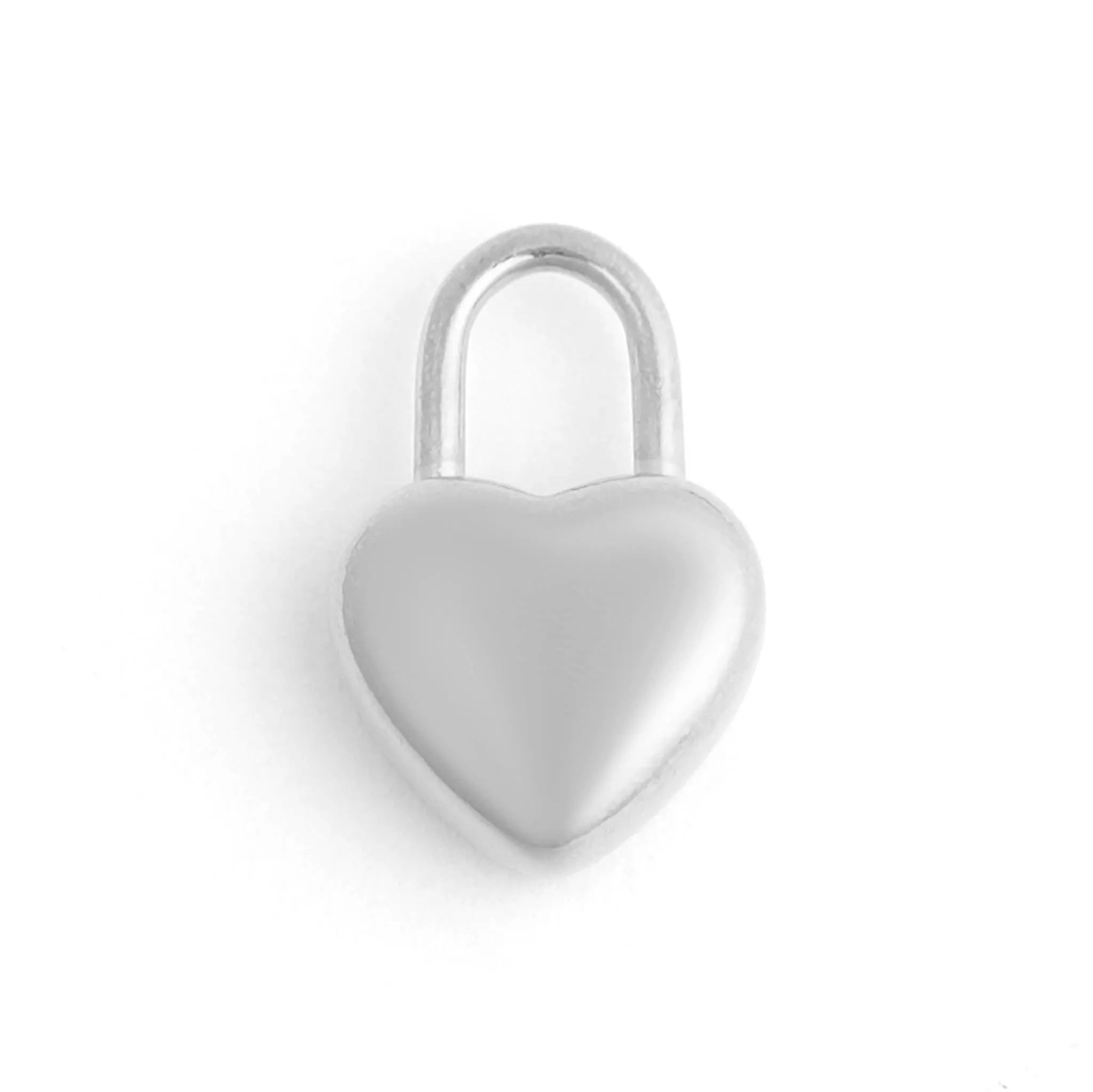 WJW - 18K Gold PVD Stainless Steel Heart Padlock Charm