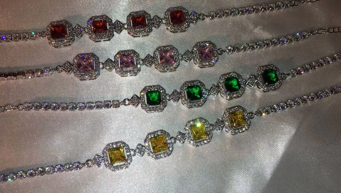 Womens Bracelet | Diamond Bracelet | Yellow Diamond Bracelet | Pink Diamond Bracelet | Green Diamond Bracelet | Red Diamond Bracelets