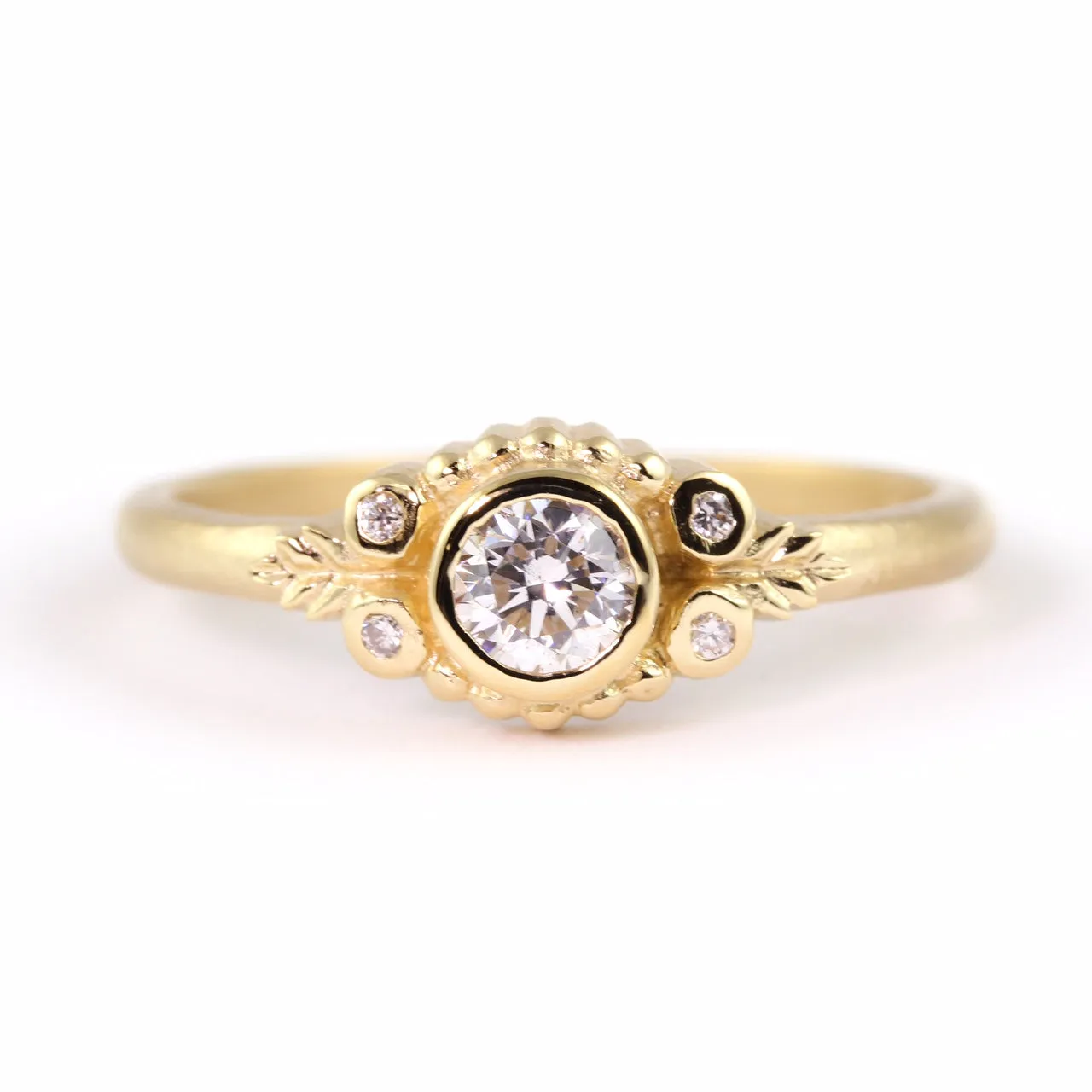 Wood Nymph Diamond Engagement Ring