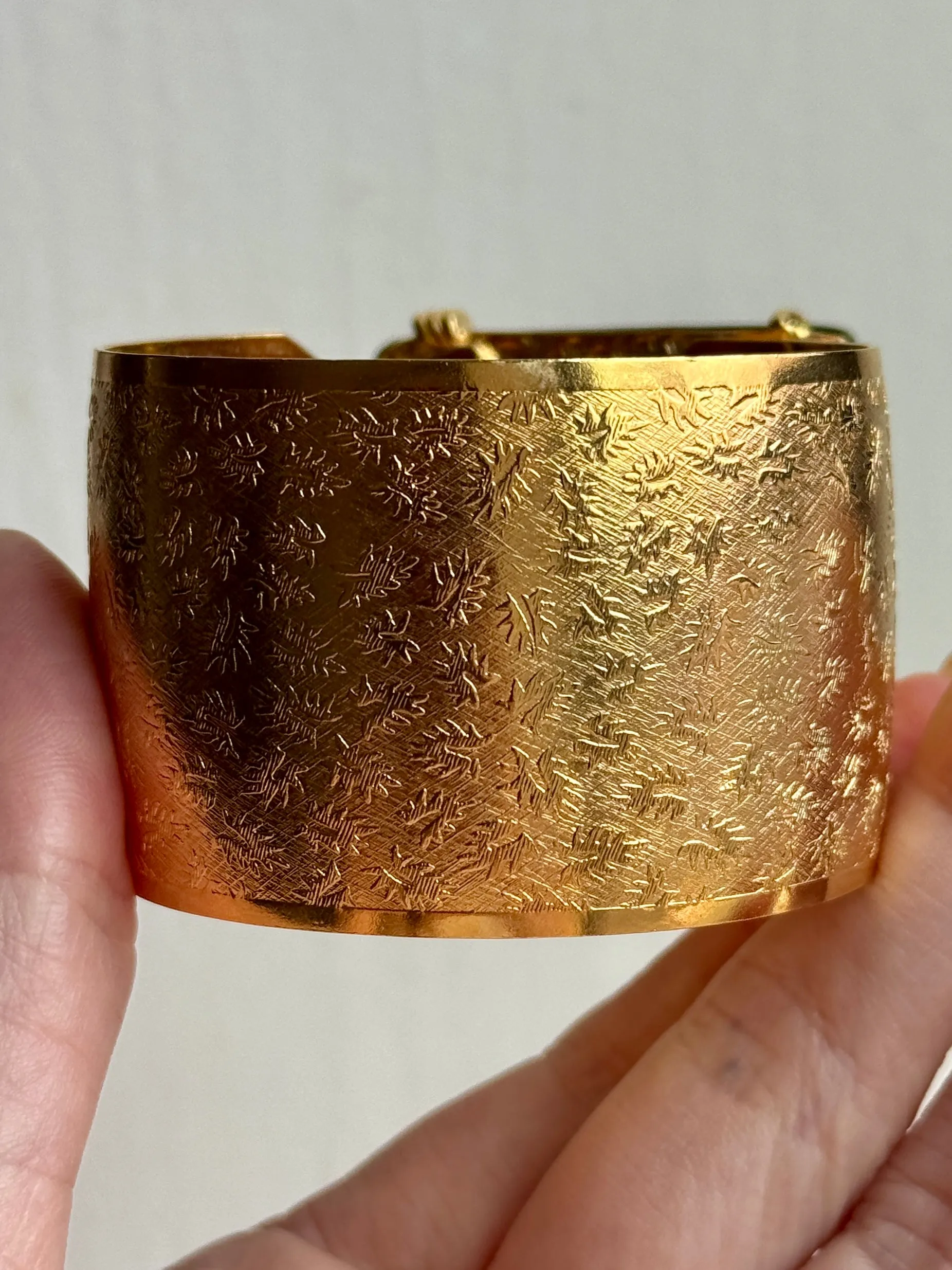 XS Tortoise and Gold Cuff Bracelet