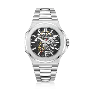 ZEROO M3 THE LYRA SKELETON MECHANICAL AUTOMATICAUTOMATIC WATCH FOR GENTS - ZM003SSBK